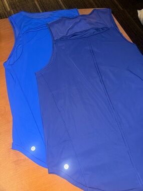 lululemon athletica Women's Blue Athletic Tank Tops - Royal & Cobalt